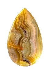 macro mineral on white background close up