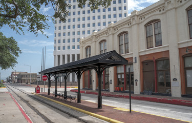 Tran station Galveston Texas
