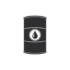 Oil barrel. Abstract concept, icon. Vector illustration.