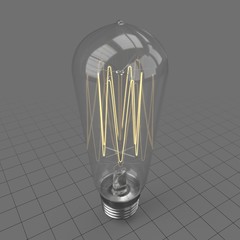 Retro incandescent light bulb