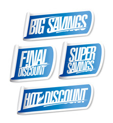 Big savings, final discount, super savings, hot discount