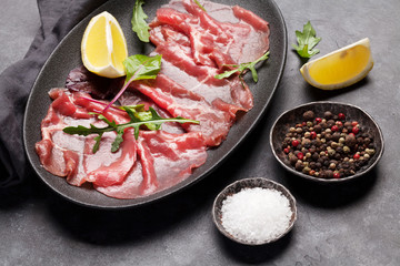 Marbled beef carpaccio
