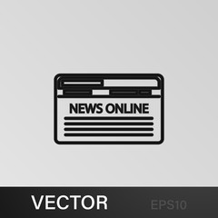 internet news icon. Element of journalist for mobile concept and web apps illustration. Illustration for website design and development, app development