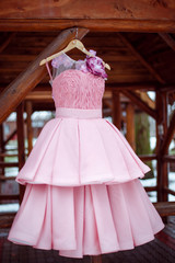 Fototapeta premium wedding pink dress