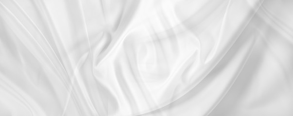 White silk fabric lines