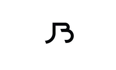 JB and BJ or B and J abstract letter mark logo template