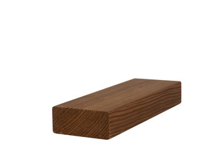 Wooden decking samples. samples of decking on white isolated background, sample for construction