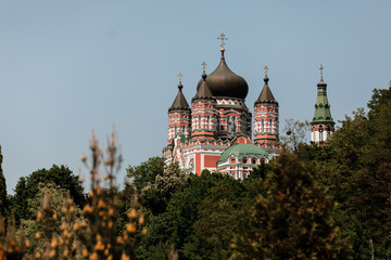 Fototapeta na wymiar Orthodox cathedral. The Cathedral of St. Pantaleon in Kyiv. Ukraine.
