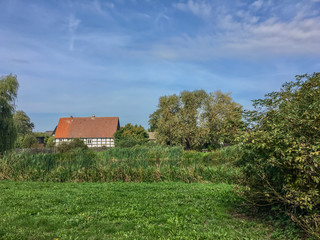 Obraz premium Pomeranian village view 