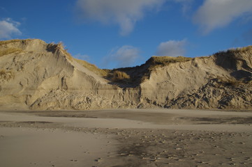 Dünenabbruchkante in Dänemark