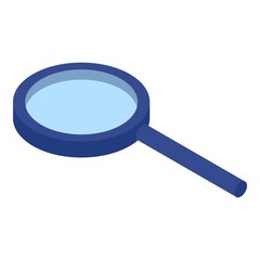 Magnifier icon. Isometric of magnifier vector icon for web design isolated on white background