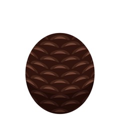 Round pine cone icon. Isometric of round pine cone vector icon for web design isolated on white background