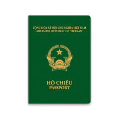 Realistic 3d Passport vietnam
