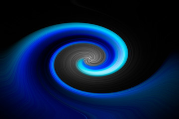 Abstract background, beautiful curly blue wave with white foam