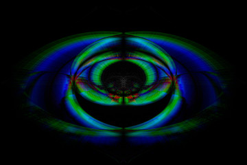 Abstract background, symmetrically shaped chalk drawing with the computer, with beautiful colors and shapes