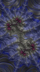 Artfully 3D rendering fractal background