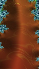 Artfully 3D rendering fractal background