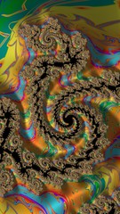 Artfully 3D rendering fractal background