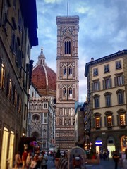 View of the bell tower of Giotto in Florence