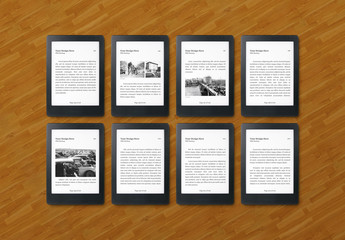 E-Book Reader Mockup Set