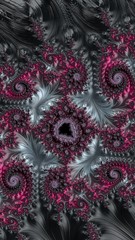 Artfully 3D rendering fractal background