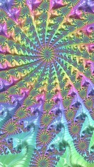 Artfully 3D rendering fractal background