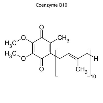 coenzyme q10 Skeletal formula of Chemical element