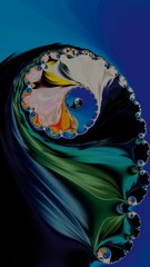 Artfully 3D rendering fractal background