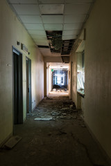 Urban exploration in an abandoned hospital 