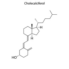 cholecalciferol Skeletal formula of Chemical element