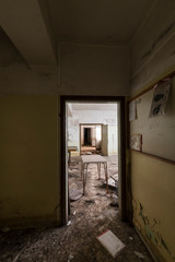 Urban exploration in an abandoned hospital 
