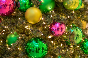 Obraz na płótnie Canvas Weihnachtsbaumkugeln zu Weihnachten