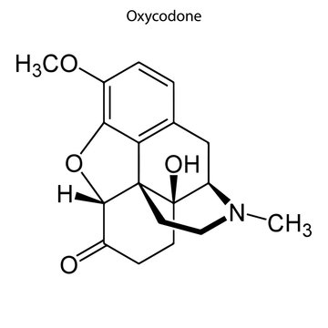 oxycodone Skeletal formula of Chemical element