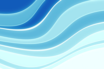 Abstract background with curve lines and waves. Paper cut illustration.