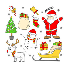 Christmas doodle vector illustration