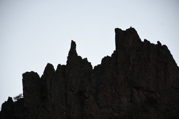 rock formation in mountains