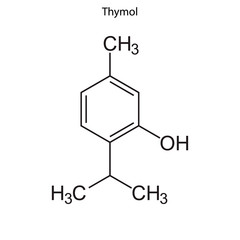 thymol Skeletal formula of Chemical element