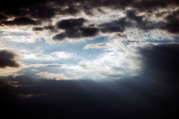 dramatic sky with clouds, sweden, stockholm, europe, nacka