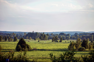 Obraz premium landscape in the mountains, sweden, stockholm, europe, nacka
