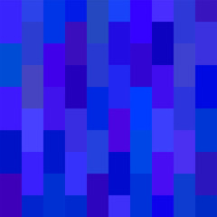 Seamless pattern. Geometrical square background. Blue colors. Pixel art style. Vector tile. Abstract illustration.