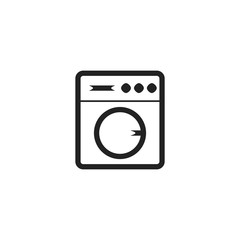 Washing machine icon. Clothes clean symbol. Logo design element