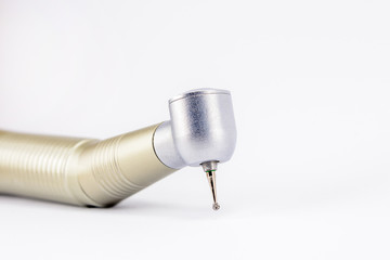 dental turbine tip, handpiece isolated on white background