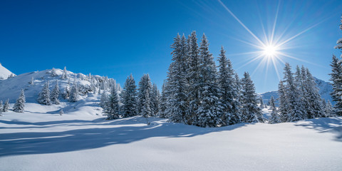 Winterurlaub in den Bergen