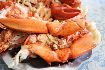 Plateau de homard - Crustacé semi décortiqué