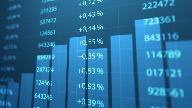  video, tabellone, schermo, profitto, numeri, cifre,