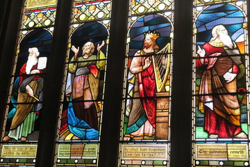 Obraz na płótnie Canvas Kirchenfenster in der Church of the Holy Rude, Stirling, Schottland