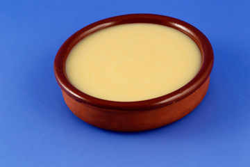 Custard, sweet and creamy dessert.