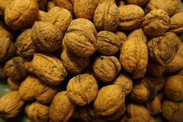 Walnüsse in der Weihnachtszeit