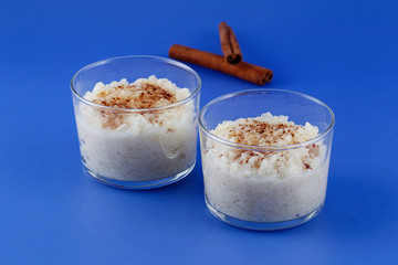 Rice pudding, very sweet and creamy dessert.