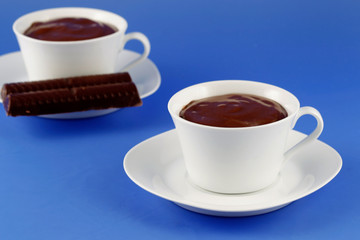 Hot Cholcolate, stimulating drink made with chocolate